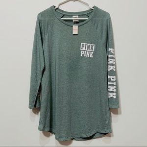 NWT PINK 3/4 sleeve T-shirt